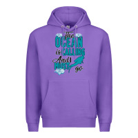Purple The Ocean Is Calling Premium Hoodie - Bettercallsaul