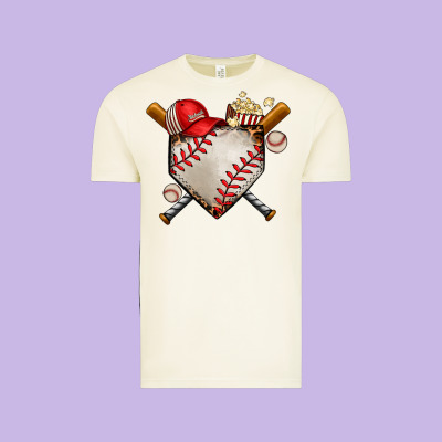 Baseball Vintage Tee Designed By Adodesignshop