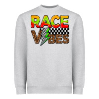 Heather Grey race vibes Heavyweight Sweatshirt - AdoDesignShop
