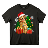Asphalt christmas golden dog Heavy Core Tee - Zillion Design Studio