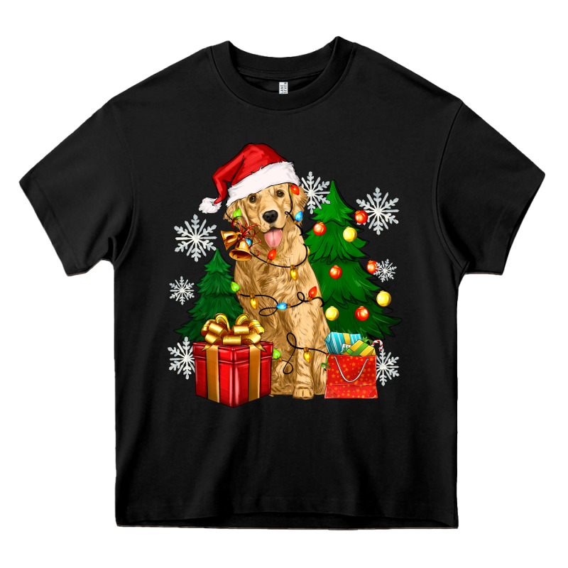 Christmas Golden Dog Heavy Core Tee by Zillion Design Studio | Teevron