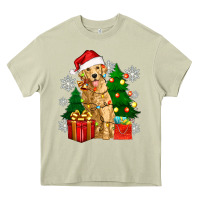 Mossy christmas golden dog Heavy Core Tee - Zillion Design Studio