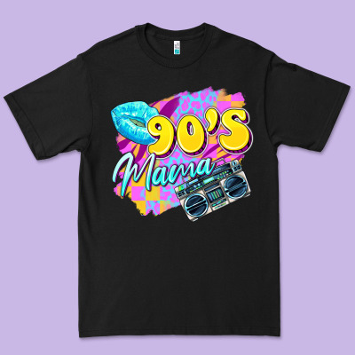 90's Mama Premium Tee Designed By Zillion Design Studio
