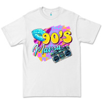 White 90's mama Premium Tee - Zillion Design Studio