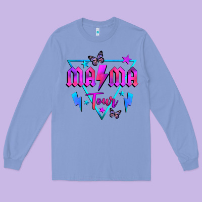 Mama Tour Front Long Sleeve Tee Designed By Jahusdesignshop