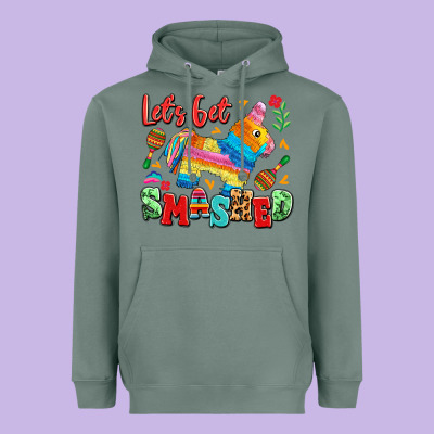 Let's Get Smashed Heavyweight Hoodie Designed By Lillyallendesigns