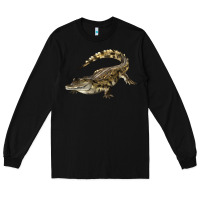 Black crocodile Long Sleeve Tee - LillyAllenDesigns