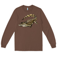 Chestnut crocodile Long Sleeve Tee - LillyAllenDesigns