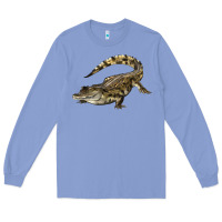 Colony Blue crocodile Long Sleeve Tee - LillyAllenDesigns