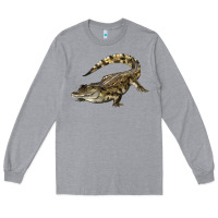 Heather Grey crocodile Long Sleeve Tee - LillyAllenDesigns
