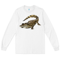 White crocodile Long Sleeve Tee - LillyAllenDesigns