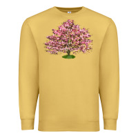 Antique Gold Flowering Dogwood Tree Premium Sweatshirt - LillyAllenDesigns
