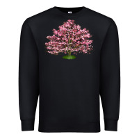 Black Flowering Dogwood Tree Premium Sweatshirt - LillyAllenDesigns
