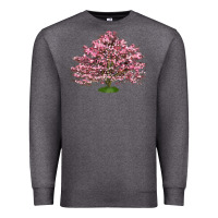 Charcoal Heather Flowering Dogwood Tree Premium Sweatshirt - LillyAllenDesigns