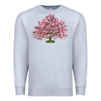 Heather Grey Flowering Dogwood Tree Premium Sweatshirt - LillyAllenDesigns