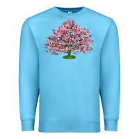 Ocean Blue Flowering Dogwood Tree Premium Sweatshirt - LillyAllenDesigns
