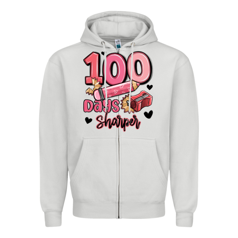 100 Days Sharper School Zipper Hoodie by MaliasSmallBusiness | Teevron