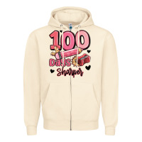 Sandshell 100 days sharper school Zipper Hoodie - MaliasSmallBusiness