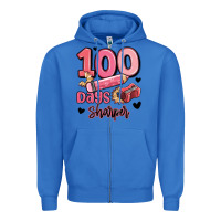 True Royal 100 days sharper school Zipper Hoodie - MaliasSmallBusiness
