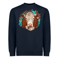 Navy hareford leopard gemstone Heavyweight Sweatshirt - JahusDesignShop