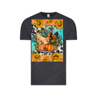 Vintage Black fall coop animals Vintage Tee - Artiststas