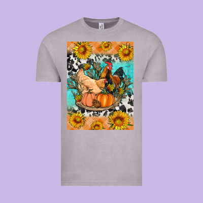 Fall Coop Animals Vintage Tee Designed By Artiststas