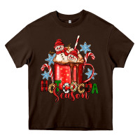 Chocolate Brown hot cocoa  season Heavy Core Tee - Zillion Design Studio