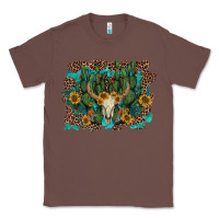 Chestnut leopard bull skull cactus sunflowers Classic Tee - AdoDesignShop