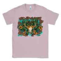 Lilac leopard bull skull cactus sunflowers Classic Tee - AdoDesignShop