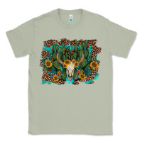 Matcha leopard bull skull cactus sunflowers Classic Tee - AdoDesignShop