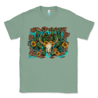 Sage leopard bull skull cactus sunflowers Classic Tee - AdoDesignShop