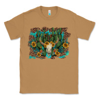 Toasted Coconut leopard bull skull cactus sunflowers Classic Tee - AdoDesignShop