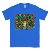 True Royal leopard bull skull cactus sunflowers Classic Tee - AdoDesignShop