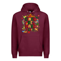 Burgundy cinco de mayo squad Premium Hoodie - JahusDesignShop