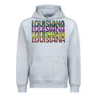 Heather Grey louisiana mardi gras Urban Hoodie - CowGirlArtShop