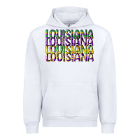 White louisiana mardi gras Urban Hoodie - CowGirlArtShop
