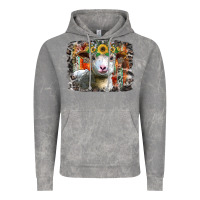 Cloud Rock sunflower sheep Vintage Hoodie - RacoonDesign