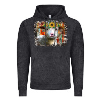 Vintage Black sunflower sheep Vintage Hoodie - RacoonDesign