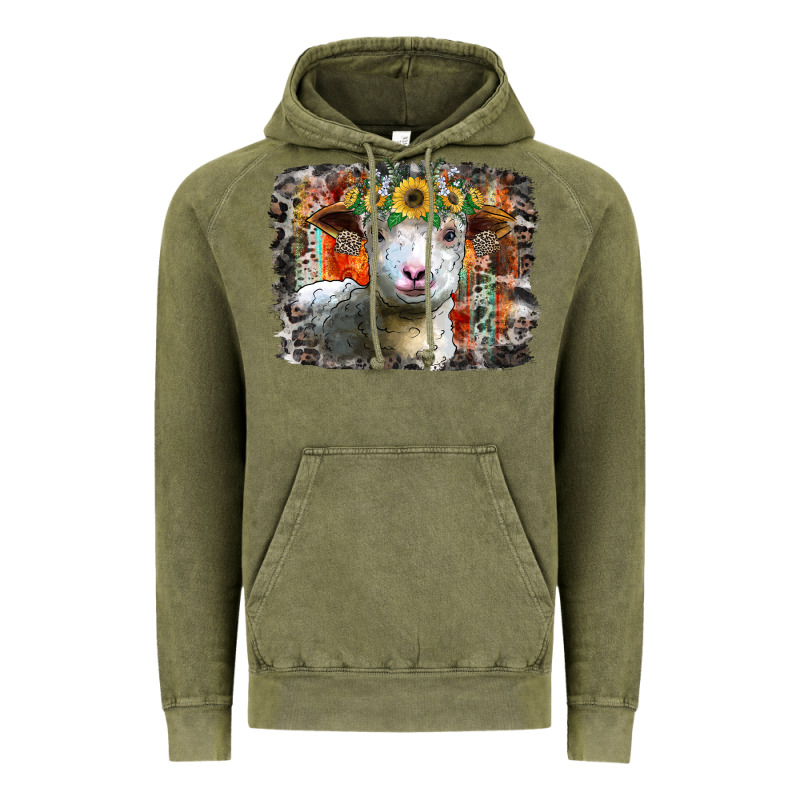 Sunflower Sheep Vintage Hoodie by RacoonDesign | Teevron