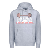 Heather Grey Hakuna Masquata It Means Nice Booty Premium Hoodie - Bettercallsaul