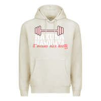 Oatmeal Heather Hakuna Masquata It Means Nice Booty Premium Hoodie - Bettercallsaul