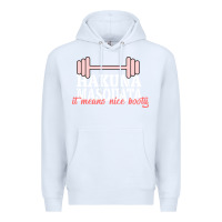 White Hakuna Masquata It Means Nice Booty Premium Hoodie - Bettercallsaul