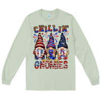 Chilling With My Gnomies With Usa Long Sleeve Tee | Teevron