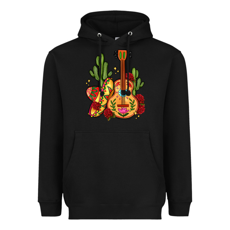 Mexican Guitar Heavyweight Hoodie by LillyAllenDesigns | Teevron