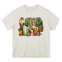 Cream camp life Heavy Core Tee - RanaPortraitStore