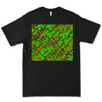 Black Distressed Shamrock And Leopard Premium Tee - RanaPortraitStore