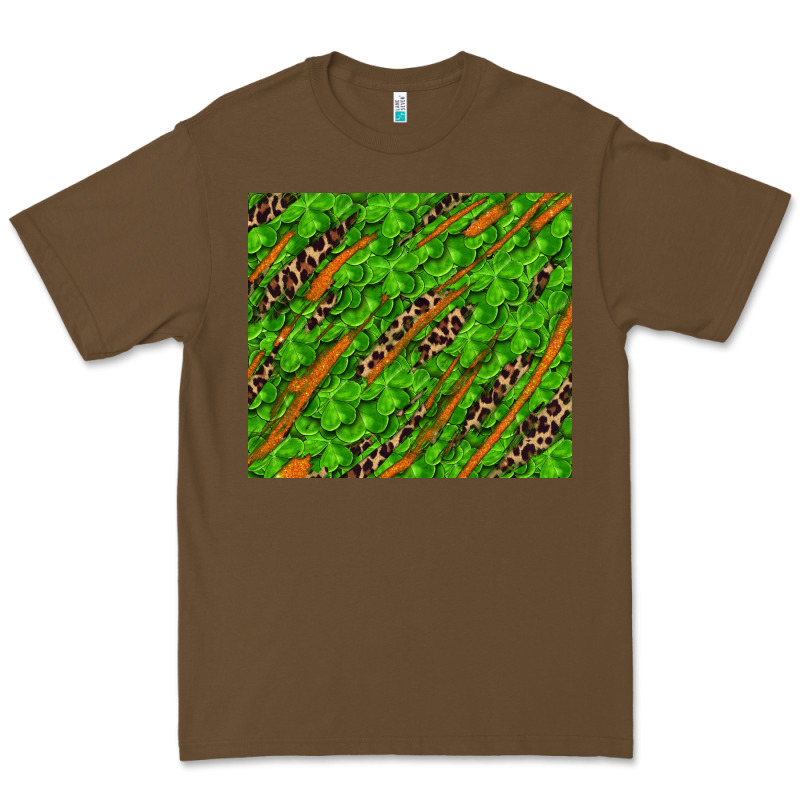 Distressed Shamrock And Leopard Premium Tee by RanaPortraitStore | Teevron