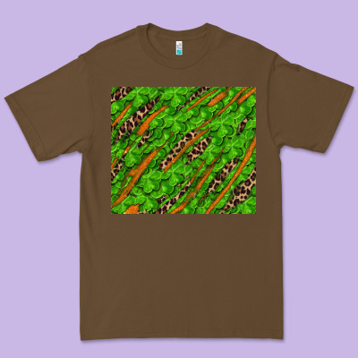 Premium Tee Distressed Shamrock And Leopard