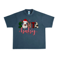 Midnight Navy Santa baby Cow Urban Heavy Tee - JahusDesignShop