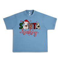 Pebble Blue Santa baby Cow Urban Heavy Tee - JahusDesignShop